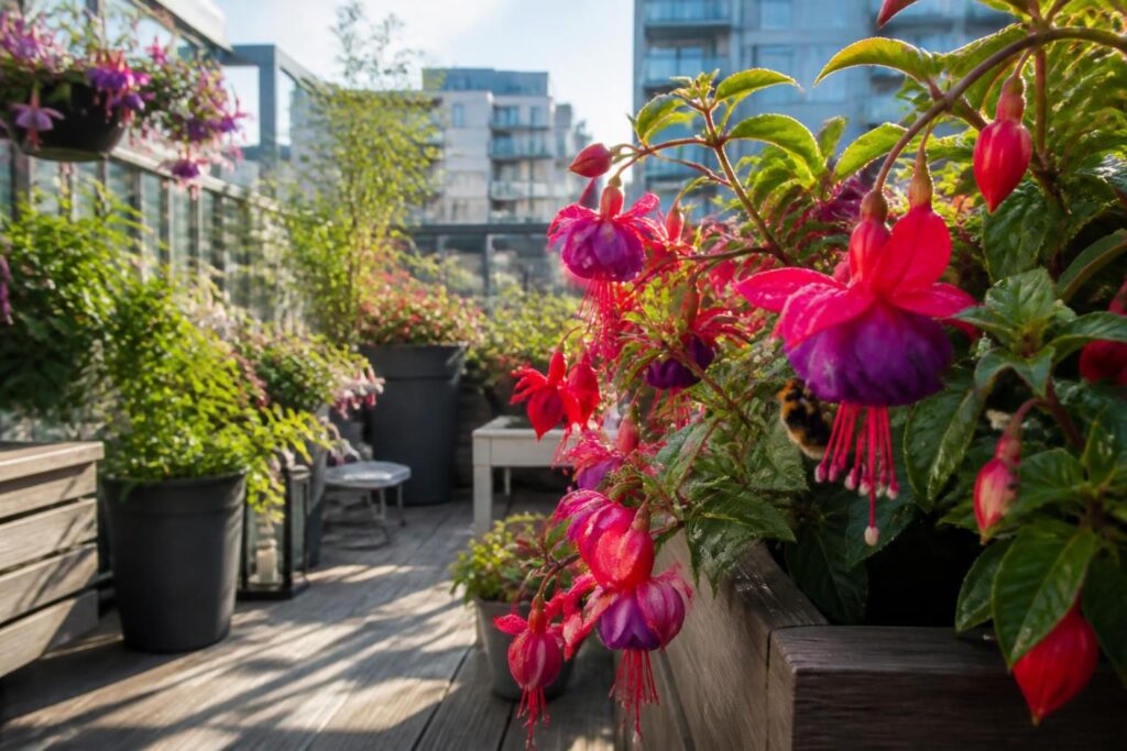 découvrez comment le fuchsia, avec ses fleurs éclatantes, apporte couleur et vie à vos jardins urbains, transformant vos espaces extérieurs en véritables havres de beauté.