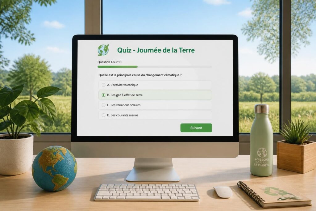 participez au quiz de la journée de la terre google et testez vos connaissances sur l'environnement. découvrez des questions amusantes et éducatives pour sensibiliser à la protection de la planète.