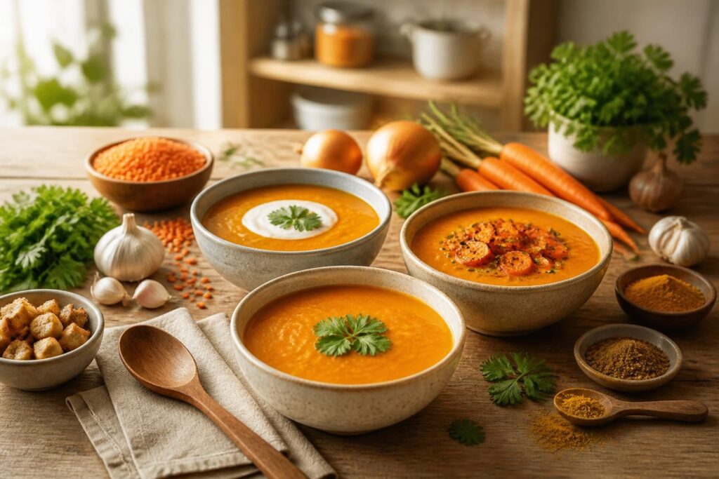 découvrez notre recette de soupe aux lentilles corail, avec des variantes savoureuses et des astuces gourmandes pour réussir ce plat sain et réconfortant.