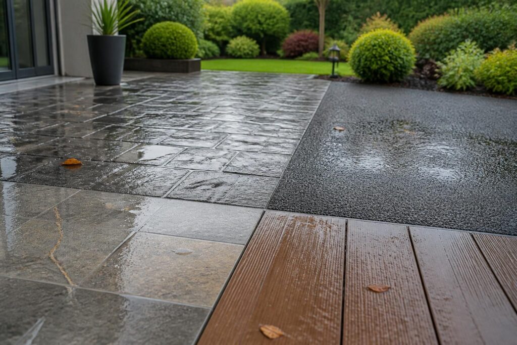 découvrez nos revêtements de sol extérieur imperméables et antidérapants, alliant sécurité et durabilité pour embellir et protéger vos espaces extérieurs.