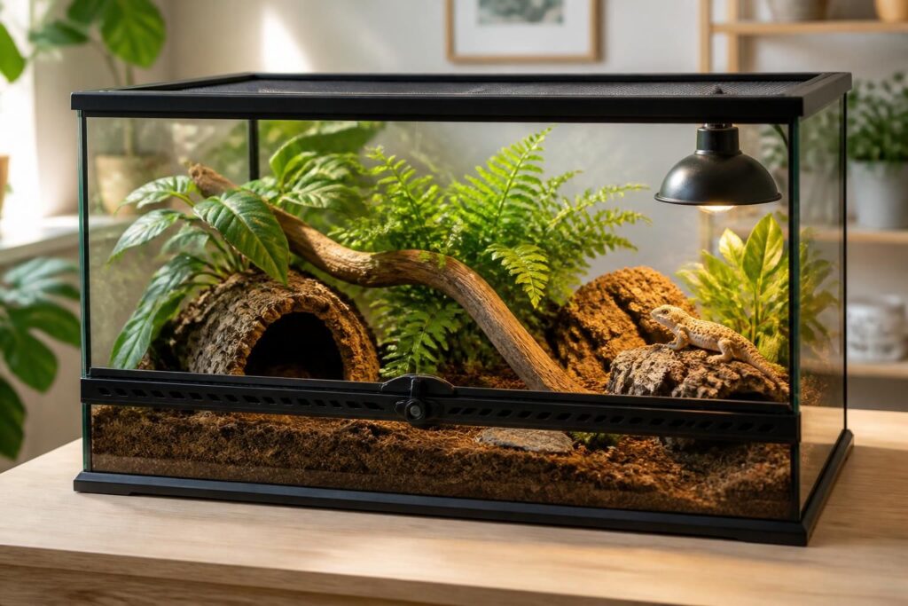 découvrez comment choisir le terrarium idéal pour votre reptile afin d'assurer son bien-être et son confort au quotidien.