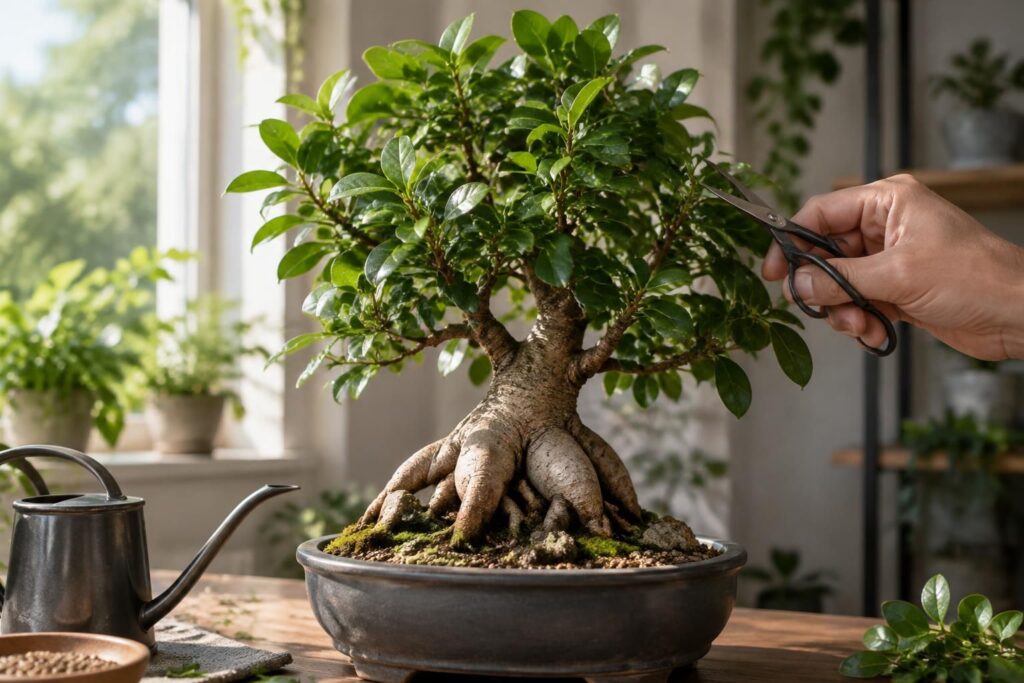 découvrez comment entretenir votre ficus micro ginseng : arrosage, lumière, taille et conseils pratiques pour garder un bonsaï en pleine santé.