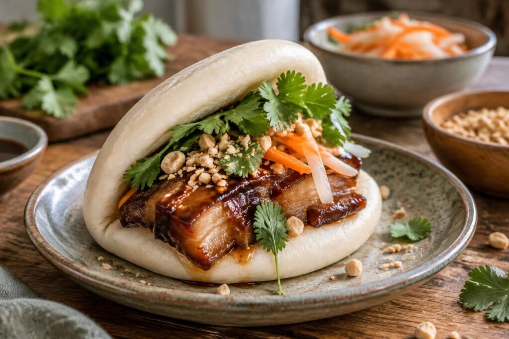 découvrez la recette du gua bao, le célèbre sandwich taïwanais moelleux et gourmand, avec nos astuces pour réussir sa pâte et sa garniture.