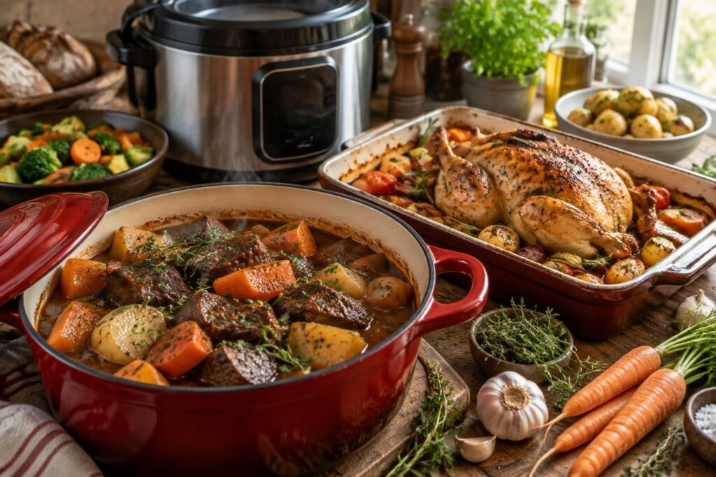 découvrez des recettes de viande et légumes faciles à préparer en cocotte, au four ou au cookeo, pour régaler tous les goûts au quotidien.